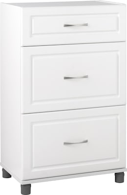 SystemBuild Kendall 24 3 Drawer Base Cabinet, White  (7368401PCOM)