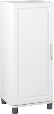 SystemBuild Kendall 16 Stackable Storage Cabinet, White (7369401PCOM)