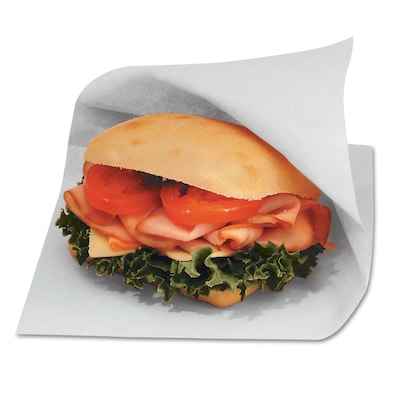 Wax-Coated Paper Bagcraft Papercon Open-Side Grease-Resistant Sandwich Bags, 8/Pack (BGC 300421)