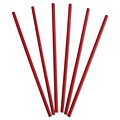 Wrapped Giant Straws, 10 1/4, Polypropylene, Red, 300/BX, 4 Boxes/CT