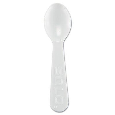 Solo Taster Spoon, White, 3000/Carton (00080-0222)