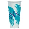 Solo Double Sided Poly Paper Cold Cups, 24oz, Jazz Design, 50/Pack, 20 Packs/Carton