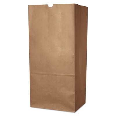 AJM Packaging 30 Gallon All Purpose Lawn and Leaf Standing Bag, Kraft, 50/Box (BAG RBR30105BO)