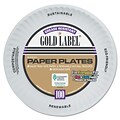 AJM PACKAGING Gold Label White Coated Paper Plate 9