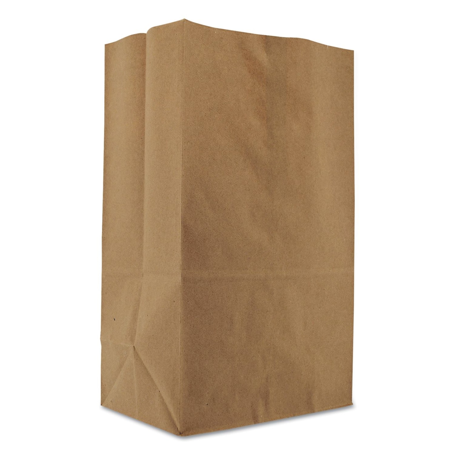 S & G PACKAGING Squat Kraft Paper Bags, 14.38 x 10.13 x 6.75,  500/Bundle
