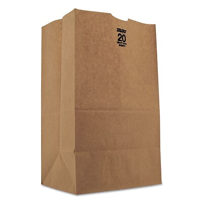 S & G PACKAGING Squat Paper Bag, 500/Bundle