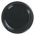 HUHTAMAKI FOODSERVICE Black Plastic Plate 7