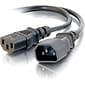 C2G 10ft 14 AWG 250 Volt Power Extension Cord (IEC320C14 to IEC320C13)