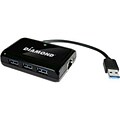 Diamond Multimedia 3-Port SuperSpeed USB 3.0 Hub w/Gigabit Ethernet LAN Network Adapter (USB303HE)