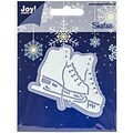 Ecstasy Crafts Joy! Crafts Ice Skating Cut & Emboss Die, Light Blue, 2 7/8 x 2 1/2