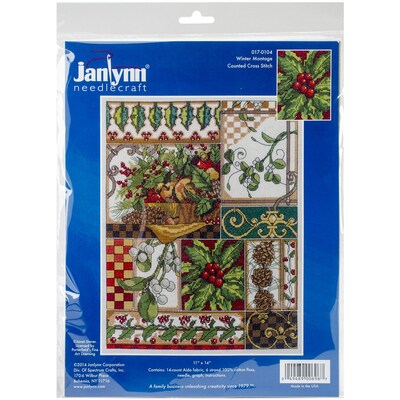 Janlynn® Winter Montage Counted Cross Stitch Kit, 11 x 14