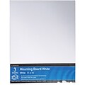 Crescent® Mounting Board, White, 11 x 14, 3/Pack