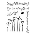 My Sentiments Exactly Love Grows Stamp, Clear, 3 x 4