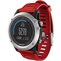 Garmin® Fenix™ 3 Multisport Training GPS Watch; Silver/Red