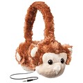 Emerge ReTrak Animalz Monkey Stereo Headphones, Brown (ETAUDFMNKY)