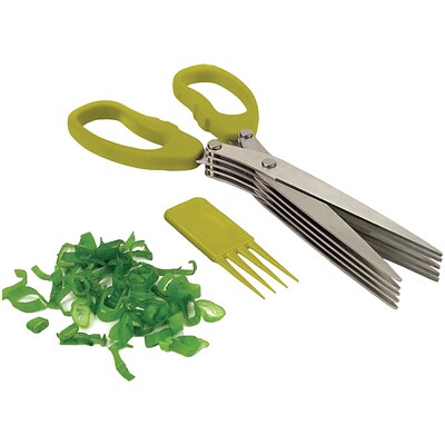 Starfrit® Stainless Steel Multi Blade Herb Scissor; Green