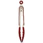 Starfrit® 9" Silicone Tongs; Red