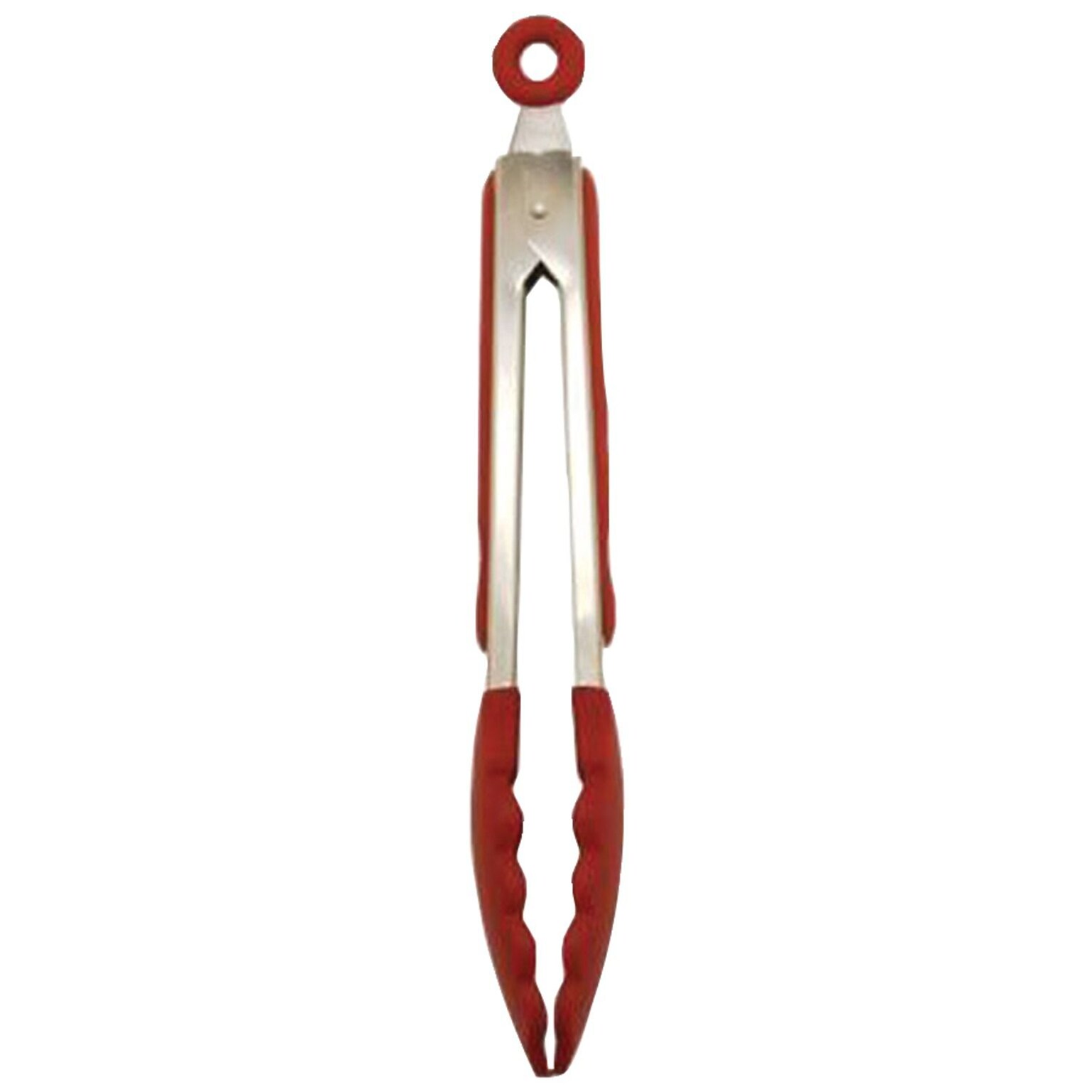 Starfrit® 9 Silicone Tongs; Red