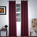 Lavish Home 63-78-2 84 Burgundy Grommet Curtain Panel, Set of 2