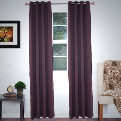 Lavish Home 63-78-C 84 Blackout Grommet Curtain Panel, Chocolate