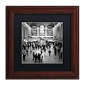 Trademark Fine Art NP0004-W1111BMF Rush Hour by Nina Papiorek 11 x 11 Framed Art, Black Matted