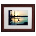 Trademark Fine Art BC0130-W1114MF Lonely at Sunset by Beata Czyzowska Young 11 x 14 Framed Art