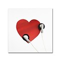 Trademark Fine Art BC0128-C1818GG Listen to Your Heart by Beata Czyzowska Young 18x18 FRMLS Art