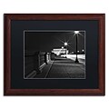 Trademark Fine Art GO011-W1620BMF Lincoln Memorial Bridge by Gregory OHanlon 16x20 FRM Art, BLK MTD