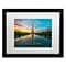 Trademark Fine Art RV0022-B1620MF Sunrise in Paris by Mathieu Rivrin 16 x 20 Framed Art, WHT MTD