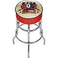 Trademark Global Coca-Cola Brazil COKE-1000-BZ2 Steel Drink a Coke Pub Stool