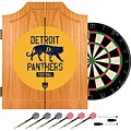Trademark Global VAF VAF7000-DP Wood Dart Cabinet Set; Detroit Panthers