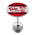 Trademark Fine Art Bobs Big Burger AR2000-BOB-V 42 Metal Chrome Pub Table; Vintage