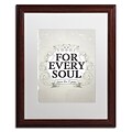 Trademark Fine Art ALI0604-W1620MF Every Soul by Kavan & Co 20 x 16 Framed Art, White Matted