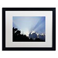 Trademark Fine Art KS0167-B1620MF Inspirational Sky by Kurt Shaffer 16 x 20 Framed Art, WHT MTD