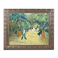 Trademark Fine Art BL0099-G1620F Public Gardens in Arles, 1888 by Vincent van Gogh 16x20 FRM Art