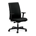 HON® Ignition® Mid-Back Office/Computer Chair, Adjustable Arms, Centurion Black Fabric