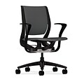 HON® Purpose® Mid-Back Office/Computer Chair, Upholstered, Adjustable Arms, Centurion Iron Ore