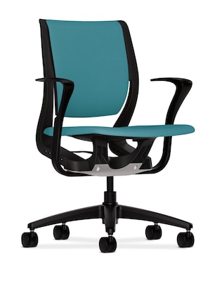 HON® Purpose® Mid-Back Office/Computer Chair, Upholstered, Glacier