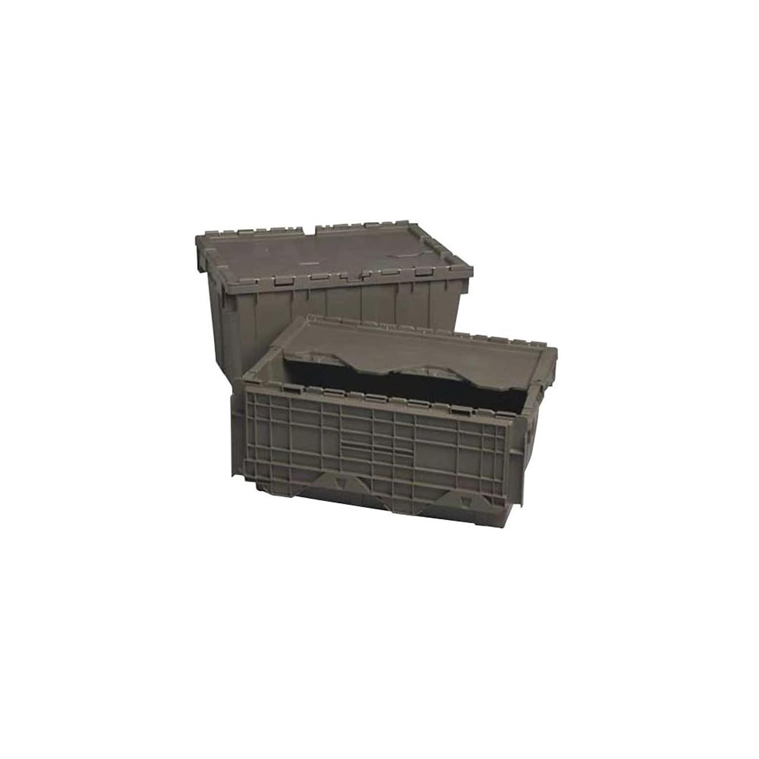 Quantum Storage Systems 29.92 Gallon Plastic Totes with Attached Lids