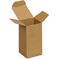 2 x 2 x 4 Reverse Tuck Folding Cartons, Brown, 500/Carton (BSRTS12)