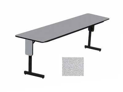 Correll 96-inch Metal, Particle Board & Laminate Panel Leg Seminar & Training Table, Gray Granite