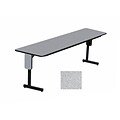 Correll 96-inch Metal, Particle Board & Laminate Panel Leg Seminar & Training Table, Gray Granite