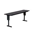 Correll 96-inch Metal, Particle Board & Laminate Panel Leg Seminar & Training Table, Black Granite