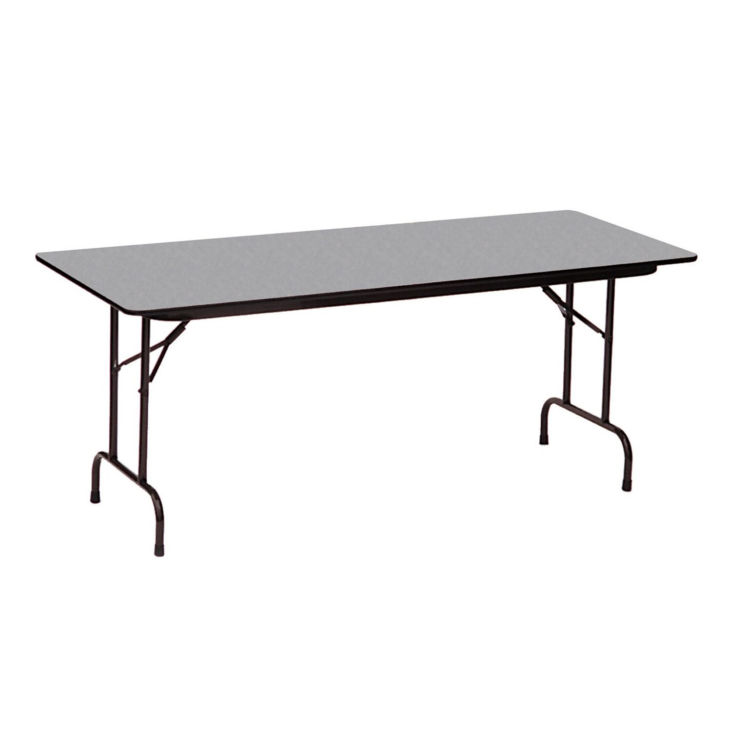 Correll 60 Metal, Particle Board & Laminate High Pressure Folding Table, Gray Granite (CF3060PX-15)