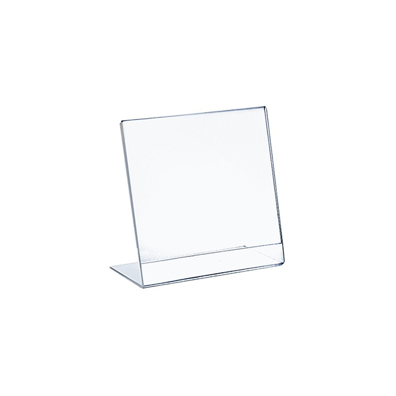 Azar Sign Holder, 10 x 8, Vertical, Clear Plastic, 10/Pack (112718)