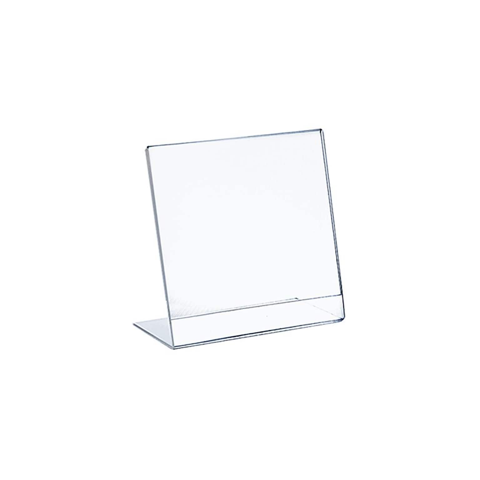 Azar Displays L-Shape Plastic Sign Holder 10/Pack