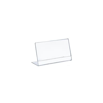 Azar Displays Clear Sign Holder 10/Pack