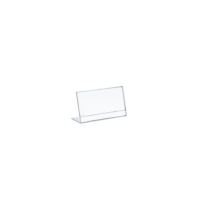 Azar Displays Horizontal L-Shape Sign Holder 10/Pack