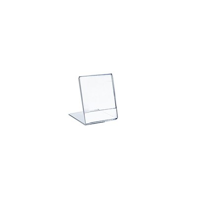 Azar Displays Vertical L-Shape Sign Holder 10/Pack