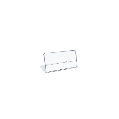 Azar Displays Horizontal L-Shape Sign Holders 10/Pack